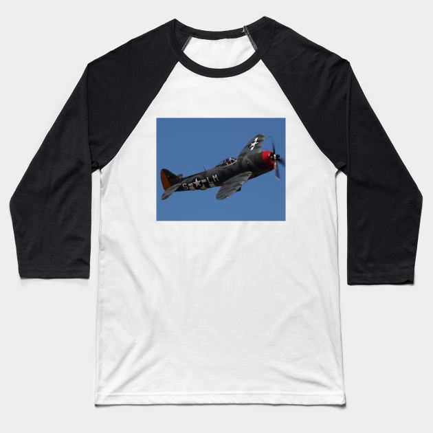 P-47 Thunderbolt Baseball T-Shirt by acefox1